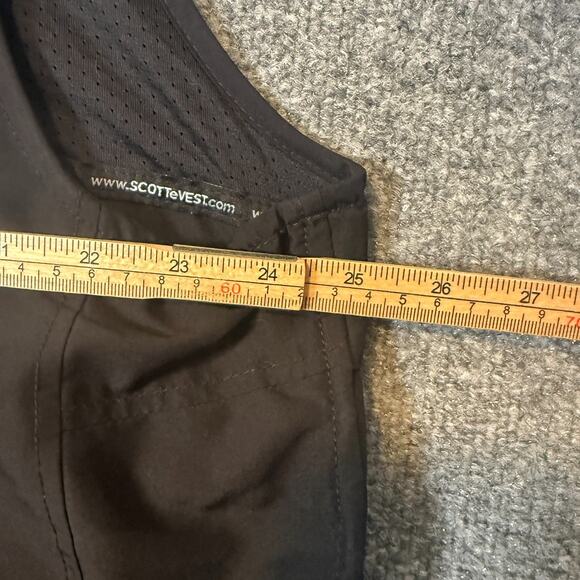 SCOTTeVEST RFID Travel Vest Men 3XL XXXL Black Utility Tec Full Zip Pockets - Picture 6 of 11